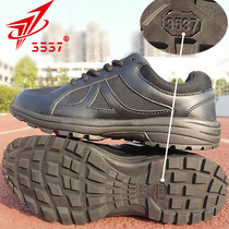 International Hua 3537 Combat Training Shoes Men Black Duty Subway Security Screening Shoes Fitness Training Shoes Security Light Outdoor Rubber Shoes