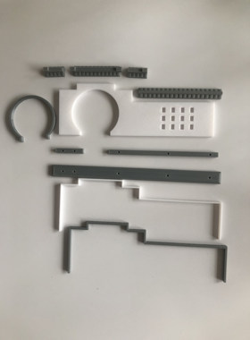 中式古建筑模型景墙造景摆件