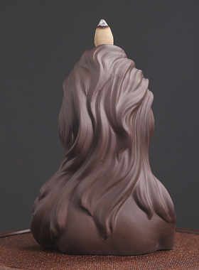 ins北欧现代简约人脸面具紫砂倒流香炉 创意欧美人体香炉家居摆件