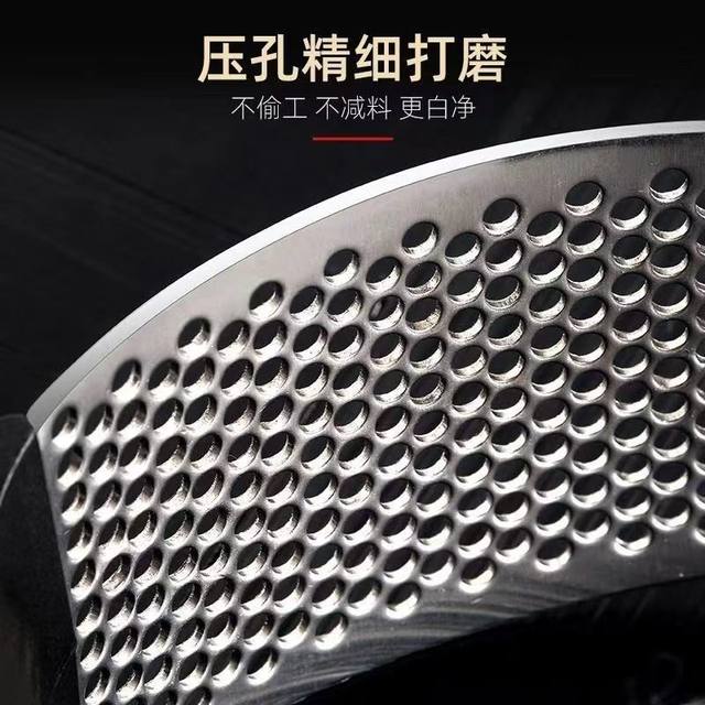Stainless steel garlic press ring pounding garlic paste crusher