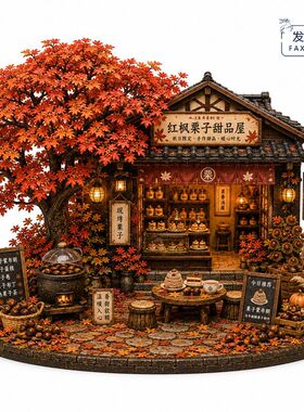 原创【红枫栗子屋】冰箱贴树脂