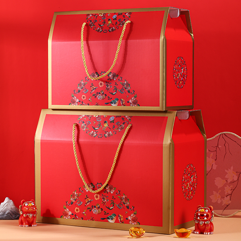 端午礼盒空盒通用现货定制坚果特产干果红枣水果粽子礼品盒包装盒 - 图2