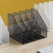 Metal File Shelf Desk Bookshelf File box Desktop folder containing box office Supplies large full information shelf File bar Archives a4 finishing containing shelf book shelves book stand shelves