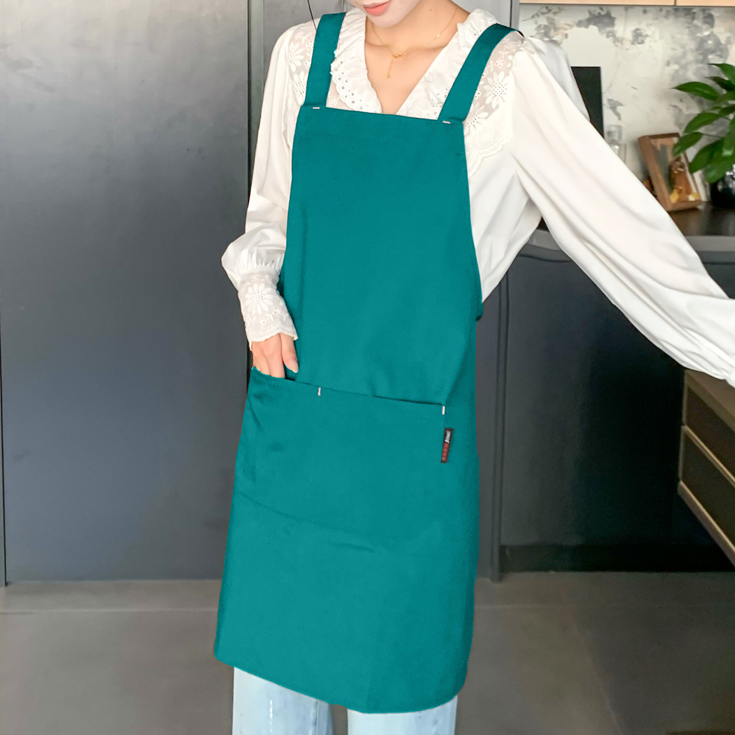 围裙工作服女男士专用大码订做厨师烘培餐饮画画幼师定制logo印字,淘宝优惠券,粉丝福利购,淘宝优惠卷