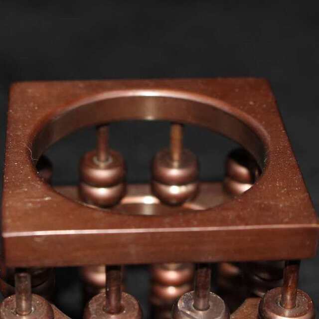 Antiques, miscellaneous collections, antique antiques, red copper square abacus pen holders collection items