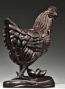 工艺品十二生肖补角摆件木质实木