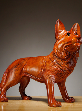 吉祥物客厅实木质工艺品祝福实木