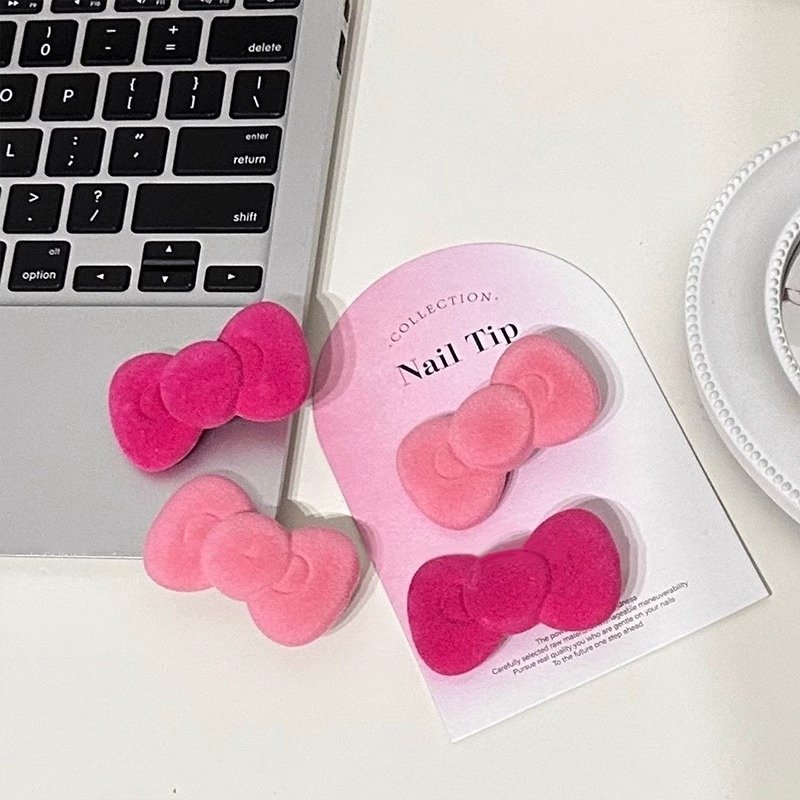 植绒圆蝴蝶结粉嫩少女发夹女2024新款秋冬侧边刘海夹可爱发卡头饰,淘宝优惠券,粉丝福利购,淘宝优惠卷