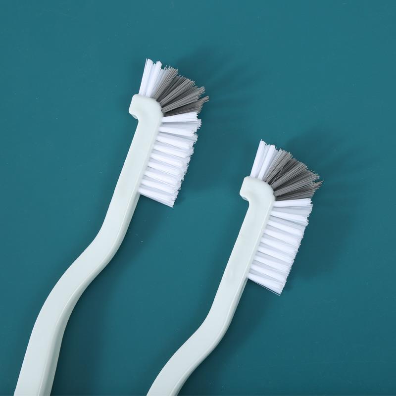 Spittoon brush Dental Oral Toilet Short Small Handle Bathroom Toilet Decontamination Double Head Plastic Dead Angle Brush