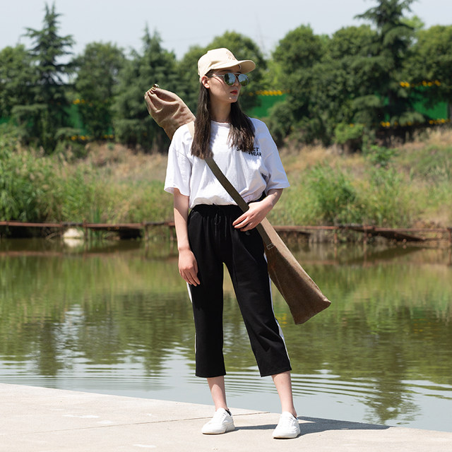 Long Tianjiang Fishing Umbrella Pack Canvas Fishing Tackle Storage Wear-resistant