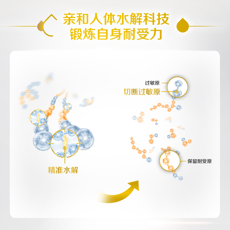 illuma启赋海外旗舰店海外版启赋illuma敏适HA适度水解婴幼儿配方奶粉3阶段800g惠氏2罐2