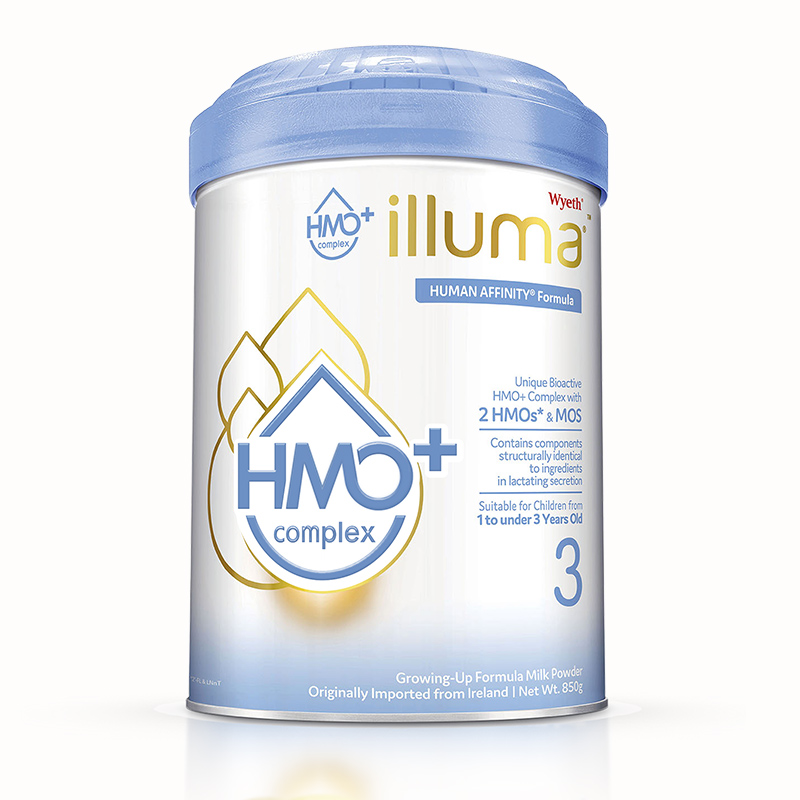 illuma启赋海外旗舰店新升级illuma启赋3段1-3岁三大类hmo+婴幼儿奶粉850g惠氏0