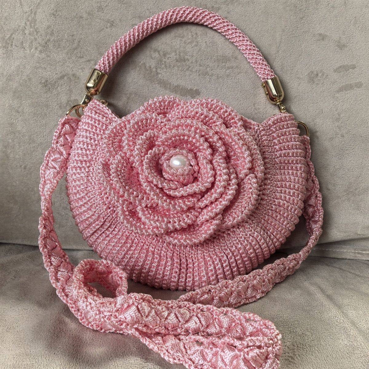 rlk手工编织diy大号牡丹花手拎包丝光棉麻钩材料包送教程自制礼物,淘宝优惠券,粉丝福利购,淘宝优惠卷