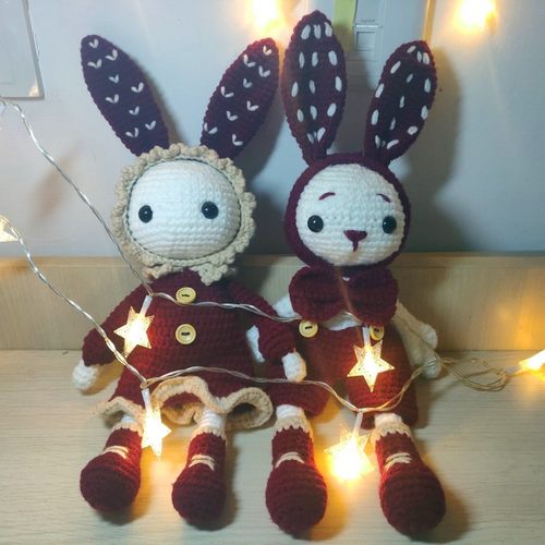 rlkdiy钩针玩偶材料包手工公仔娃娃制作牛奶棉毛线独角兽情侣礼物 - 图3