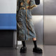 BAK original design denim skirt long skirt