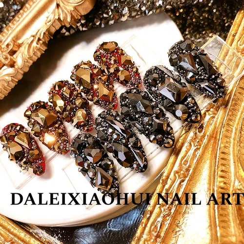 Смешанное белое украшение для ногтей для маникюра, плоское основание, популярно в интернете, инкрустировано бриллиантами