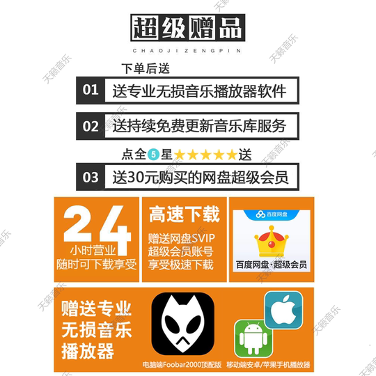 Embauche téléchargement de musique haute résolution DSD qualité sans perte source sonore douce WAV/DTS5.1 canal voiture HIFI