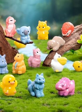 乌龟恐龙考拉鼠微缩小摆件