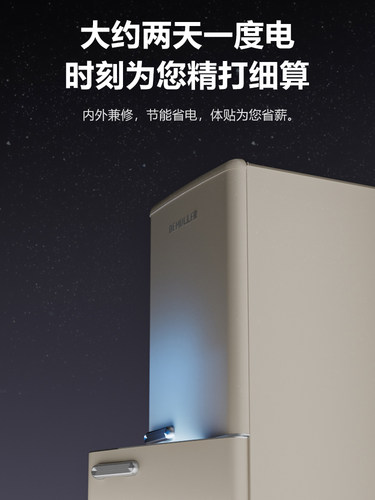 德姆勒复古冰箱大容量美式彩色小型家用双门冷藏冷冻宿舍静音节能 - 图2