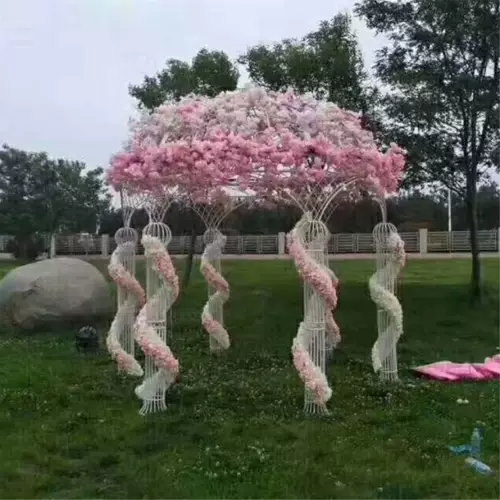 Свадебная планировка декоративная реквизита на открытом воздухе шесть столбов Свадебная сцена