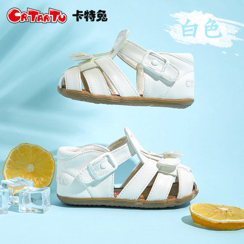 卡特兔凉鞋婴儿不掉鞋夏季透气学步机能鞋小童软底一岁宝宝凉鞋男 - 图3