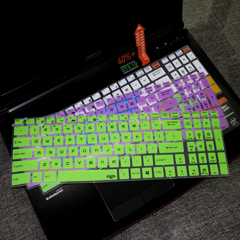 微星GP75 GT76 GL63笔记本电脑键盘保护膜GS75 GE65冲锋坦克GS60 GS70 GT72 GE62 GE72按键全覆盖防尘罩