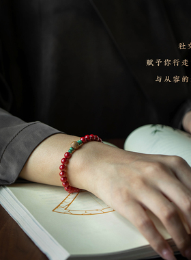 精致朱砂手链复古风2025新款