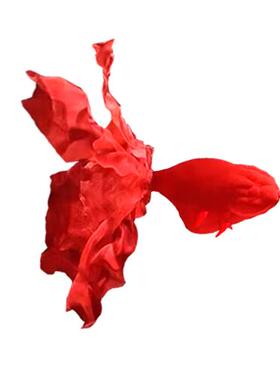 不锈钢抽象镂空网丝金鱼悬挂雕塑酒店商场会展大厅铁艺装饰品摆件