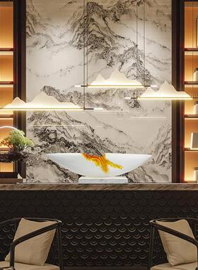 现代轻奢透明树脂雕塑售楼部酒店玄关摆件高级感抽象落地摆件定制