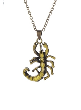珑恒跨境饰品北欧合金毒蝎子吊坠项链男士流行复古项饰厂家潮流