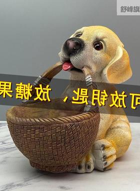 创意收小狗钥匙摆进门入件户玄关装饰柜品家居客厅纳电视茶几摆设