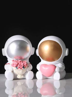 太空宇航员水晶球音乐盒摆件学生八音盒雪花水球礼品生日礼物