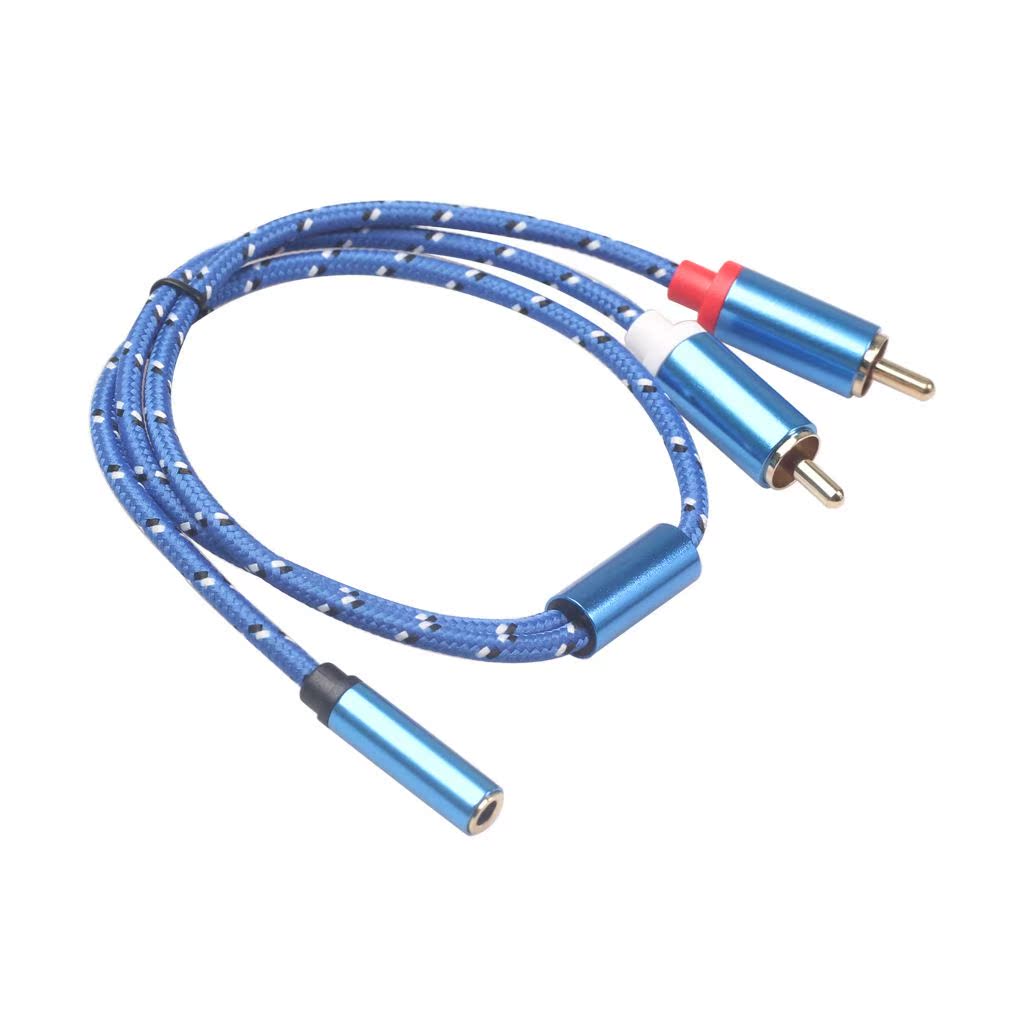 RCA Cable .5mm to 2rca Aux rca Jack .5 Audio Stereo Cable - 图0