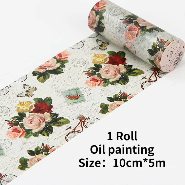 2021 New Washi Tape Retro Poster Stamp Scrapbook Paper Stick - 图1