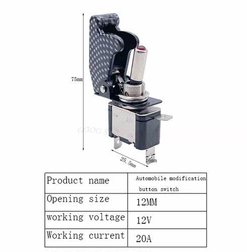 1PCS 12V 20A Auto Car Boat Truck Illuminated Led Toggle Swit - 图3