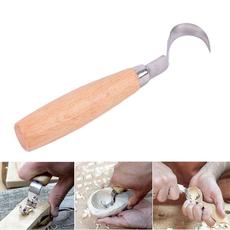 Spoon DIY Hand Chisel Wood Carving Tools Spoon Carving Knife - 图1