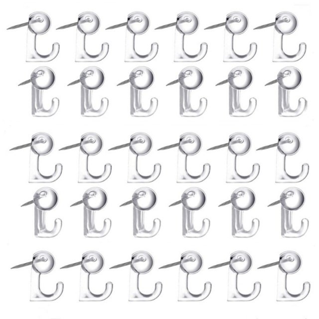 50 Pcs Creative Hook-shaped Push Pin Paper Photo Memo Docume - 图2