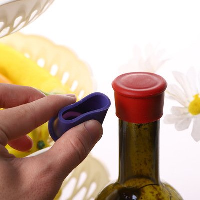 NEW Food Grade Silicone Bottle Stopper Bottle Caps Wine Stop