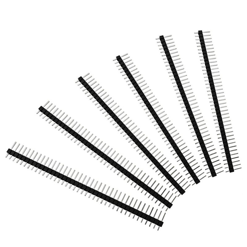 100pcs Male Header Pins, Straight Single Row 40 Pin 0.1 Inch-图2