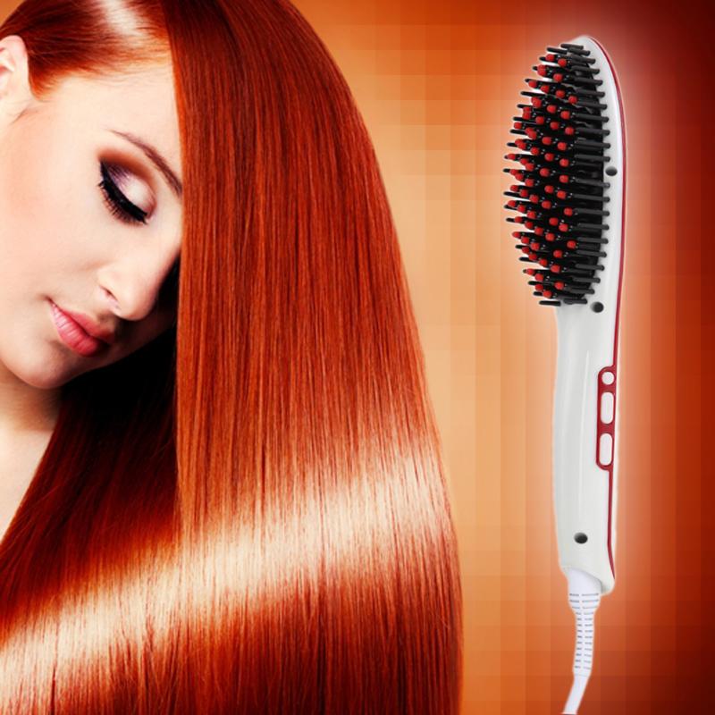 Vente chaude brosse à cheveux rapide lisseur peigne & - 图0