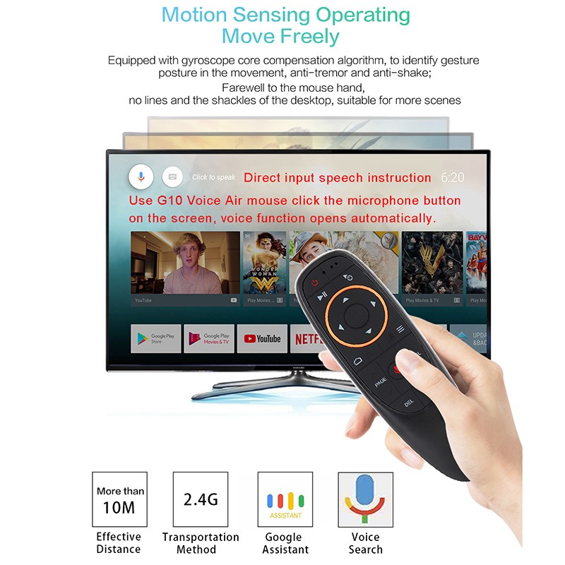 Air Mouse Voice Control with Gyro Sensing Game 2.4GHz Wirele - 图1