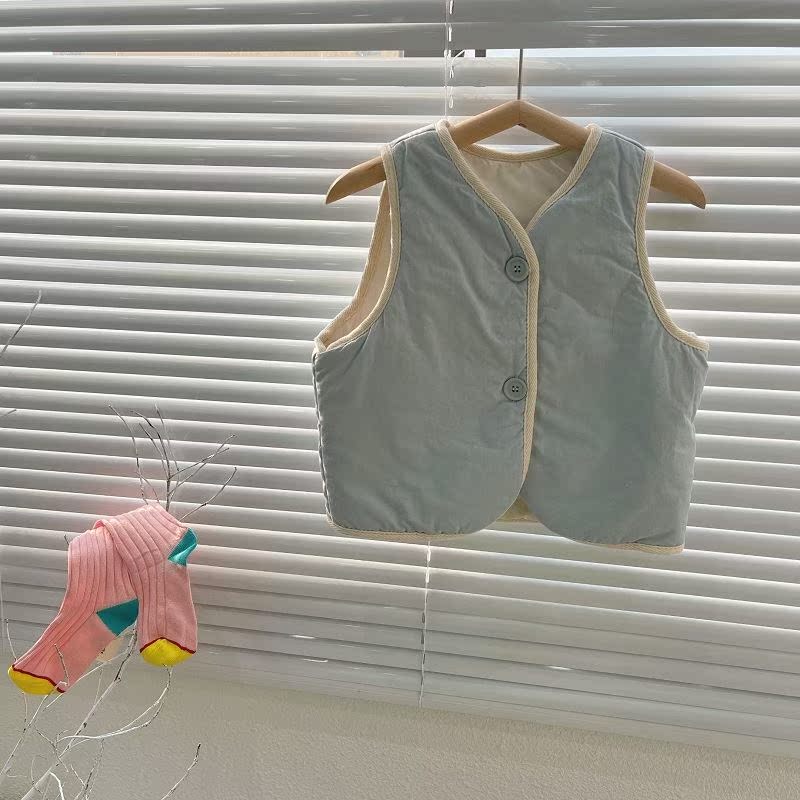 Spring Autumn Warm Vest Baby Cotton Vest Children Cotton - 图3