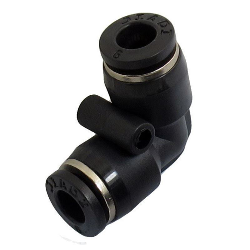 10 x Pneumatic 6mm to 6mm One Touch Connectors 90 Degree Elb - 图1