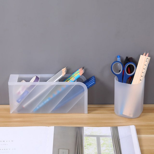 1Pc Pen Holder Multifunctional Student Desktop Creative Pen - 图2