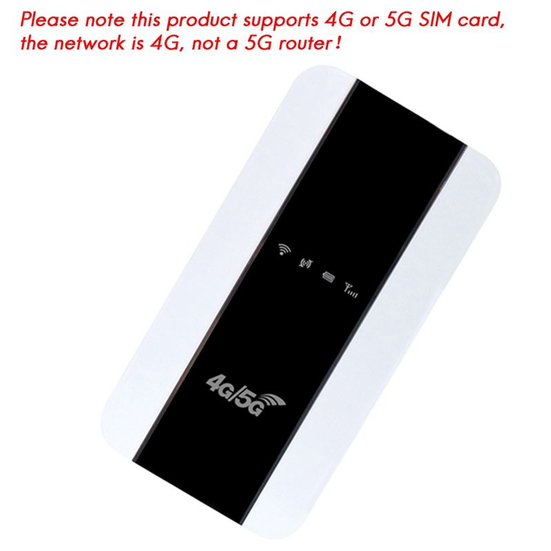 4G Wifi Router Portable MiFi Supports 4G/5G SIM Card 150Mbps - 图1