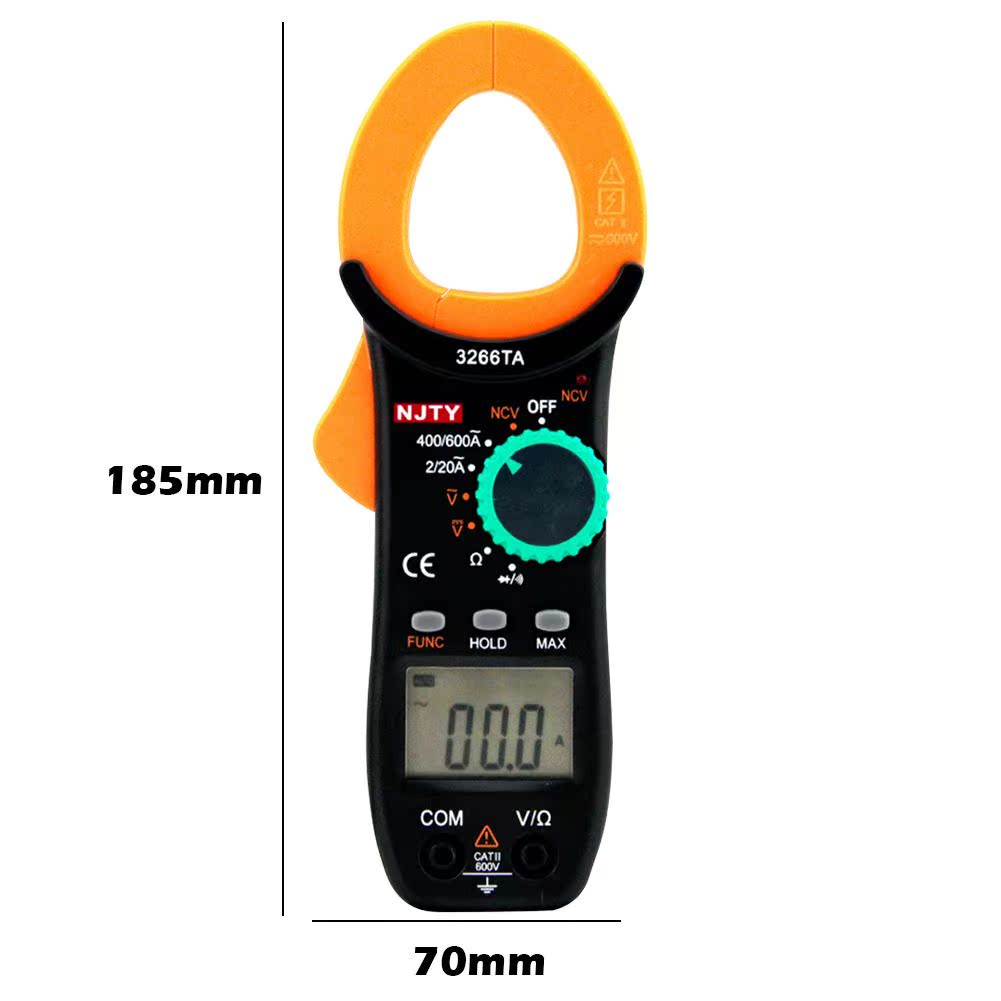 3266TA LCD AC/DC Digital Clamp Meter Multimeter Pinza Ampe - 图3