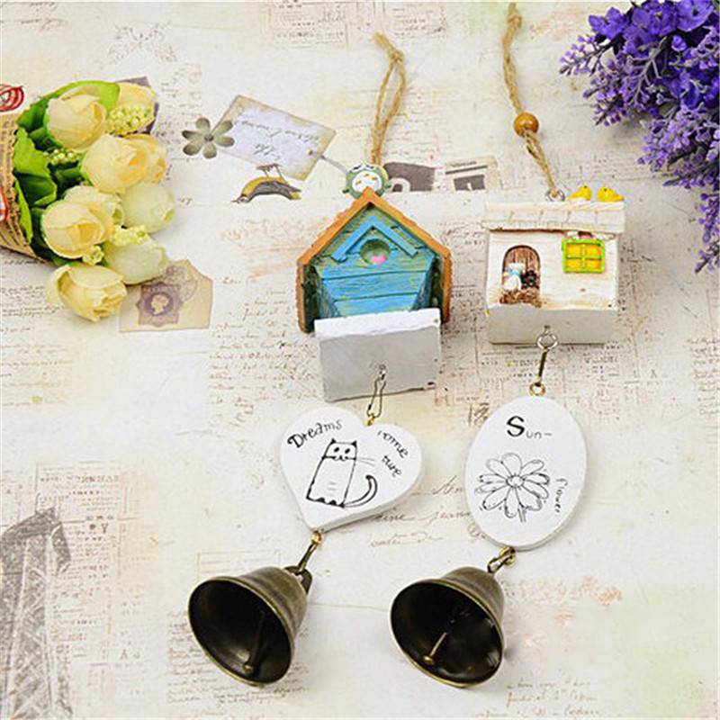 Home Garden Ornaments Bird House Cage Home Ornament Wind Chi - 图1