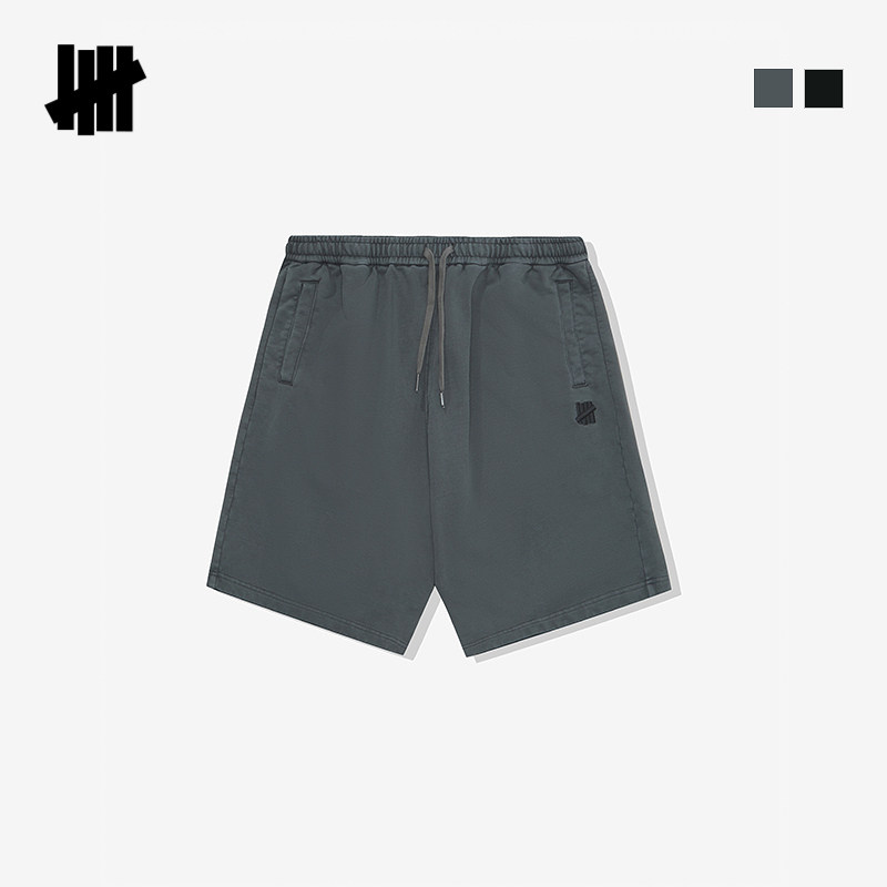 UNDEFEATED五条杠官方春季毛圈内里水洗做旧基础卫裤针织短裤,淘宝优惠券,粉丝福利购,淘宝优惠卷