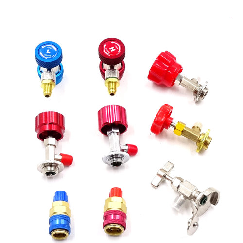 汽车空调加氟利昂接头冷媒开瓶器工具配件高低压接头密封圈压力表 - 图3