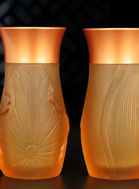 台湾纯铜琉璃佛具套装供佛用品家用全套套装供水杯香炉灯佛前摆件